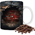 Miniatyrbilde 8 av 10: Bokhylle Kopp Bokelsker Kaffekopp 1 1 1 1