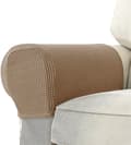 Fåtölj Armstödsskydd Stretch Soffa Armstödsskydd Armstödsöverdrag för Stolar Camel