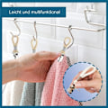 Miniatyrbillede 7 af 10: 4 stk. Håndklædeclips Håndklædeholder BEIGE beige