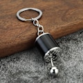 Miniatyrbillede 4 af 5: 5 stk Dæk Nøglering Justerbar Skiftenøgle Gear Nøglering Bil Turbo Gear IC