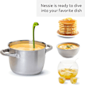Miniatyrbillede 4 af 5: Nessie Slev - Grøn Soppslev til servering af suppe, gryderet, sauce og chili - Loch Ness Stå op Soppslev med høj varmebestandighed, Grøn ..