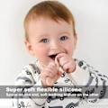 Miniatyrbillede 3 af 5: 3 sæt baby silikone rispasta skeer, bløde hoved skeer CDQ