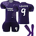 Pikkukuva 1 / 2: Uusi Real Madrid Special Edition Lasten Pelipaita Nro 9 Mbappe Violetti Purple M