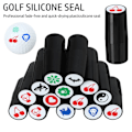 Miniatyrbillede 4 af 10: Golfboldstempel Golf Stempel Markering 8+ AFTRYK SORT 8+ imprint black