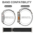 Miniatyrbillede 2 af 5: Armbånd til Alpine Loop Nylonarmbånd correa iwatch Series Ultra 8 SE 7 6 3 5 Kompatibelt Apple Watch Armbånd-Xin Mørkegrøn 38mm 40mm 41mm Dark green