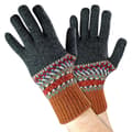 - Ullhandskar för män | Vinter Söta Fairisle-handskar Orange One Size