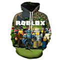 Miniatyrbild 1 av 3: ROBLOX Barn Pojkar Hoodie Jacka Kappa Långärmad Hooded Top B 120cm