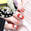 Miniatyrbild 3 av 5: 2 Set Akryl Blomsternaglar Dekoration-Platta Hartsdekaler Naglar-Kvinnor Flickor DIY Nageldesign