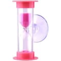 2 Minuters Dusch Sand Timer Sugpropp Badrum Nedräkning Timglas Inga Batterier Krävs Rolig Badrumsaccessoar Pink
