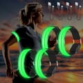4 st USB Uppladdningsbara LED Armband, Reflex LED Löpararmband A