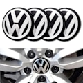 Pikkukuva 1 / 2: 4 kpl - Volkswagen VW Pyörännavan Kapselit - Auto Hopea