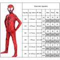 Miniatyrbild 5 av 5: The Amazing Spider-Man Carnage Cosplay Kostym Barn Pojkar Kläder Carnage 11-12 År = EU146-152