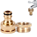 Pikkukuva 1 / 2: (Erikoistarjoukset) 20 mm - 25 mm kierteinen puutarhahana liitin