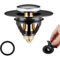 Miniatyrbillede 1 af 5: Pop-up afløbsprop med anti-tilstopningsfilter, universel afløbsprop
