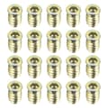 20 kpl Kierrettävät Insertti Mutterit Puukalusteisiin Ruuvattava Mutteri M6X17MM M6x17mm