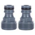 Miniatyrbillede 1 af 2: (Specialtilbud) 2 stk. hurtigkoblingsnippel G3/4 han gevind slange rør adapter havevanding