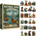 2025 Julekalender Dekoration Acrylic Flat Park Deer