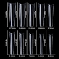Miniatyrbillede 1 af 4: 500 stk Ekstra Lange Spiktips XXL Afsmalnende Firkantet KLAR Clear