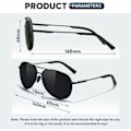 Miniatyrbillede 2 af 4: Polariserede Solbriller - Herre-Dame-Pilot Solbriller Unisex UV400