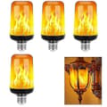 LED-liekkilamppu, 4 tilaa välkkyvät hehkulamput, E26/e27-kanta liekkilamppu, joulu 2Pcs