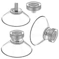 Sugproppsset med 25 sugproppar 40 mm M4 - Transparenta sugkoppar med räfflad mutter