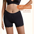 Miniatyrbillede 9 af 10: Butt Lifter Shapewear Timglas Body Shaping Shorts SVART XXXL sort black XXXL
