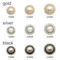 Miniatyrbilde 2 av 5: 10 stk. Perle Klesknapper Skjorteknapper GULL 15MM10STK 10STK gull 15MM10stk-10stk