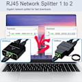 Pikkukuva 3 / 5: Gigabit RJ45 Verkonjakaja 1000Mbps 1 - 2 Lan Ethernet A2
