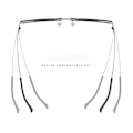 Miniatyrbillede 4 af 5: Myopi Briller Business Glasögon SORT STYRKE 100 Sort Strength 100 Black