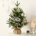 Miniatyrbillede 2 af 4: 50cm Juledekorationer, Miniatyrjultreeset til skrivebord, Realistiske Juletræspynt