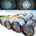 Pikkukuva 2 / 5: Värien tunnistus - Mukava kahva - Lasten kaleidoskooppi - Kiertävä - Monivärinen muotoilu - Klassinen kaleidoskooppi lapsille - Suuri 3 osaa Large 3 Section Random Color