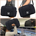 Miniatyrbillede 2 af 5: 2 stk. Kabinetaske 40x20x25 Rejse Duffel Taske Foldbar Under Sædet Vandtæt Weekendtaske Let Håndbagage Taske med Skulderrem, Sort＋Grå