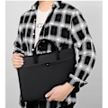 Miniatyrbillede 4 af 5: 14 tommer laptop taske til kvinder (sort), ultratynd laptop taske, arbejdstaske til rejser, laptop b