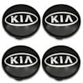 Miniatyrbillede 1 af 3: 4-pak Sort Kia Bilhjulscenterkapsler Navkapsler 60mm 4-pak til P