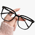 Pikkukuva 1 / 5: Unisex Sinivaloa Blokkaavat Silmälasit Kevyet Silmälasit Ilman Vahvuuksia Pelaamiseen Lukemiseen Opiskeluun Bright Frame