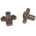 2 st 17 mm Mikrovågsugn Plattspelare Rullstyrning Stöd Koppling Bricka Axel