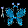 Miniatyrbild 1 av 10: Barnkostymtillbehör Fjärilsvingar set BLÅ 3 ST/SET Blå Blue 3Pcs/set-3Pcs/set