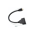 Pikkukuva 4 / 5: HDMI-jakaja-adapterikaapeli HDMI SPLITTER 1 SISÄÄN 2 ULOS HDMI UROS
