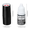 Miniatyrbillede 2 af 10: Golfboldstempel Golf Stempel Markering 7+ AFTRYK SORT 7+ imprint black