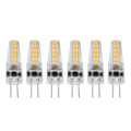 Miniatyrbillede 1 af 5: 10 stk. G4 LED-pærer 2W Bi-pin sokkel Dæmpbare pærer til loftslampe, bordlampe, varm hvid 3000K AC 12‑24V
