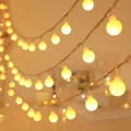 LED-ljusslinga med sfäriska lampor, 6 m 40 lampor