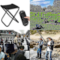 Miniatyrbild 4 av 5: Camping Vikbar Pall Utomhus Vikbar Pall, Utomhus Liten Bärbar Camping Vikbar Pall, Lämplig För Camping, Fiske, Picknick, Resor Och Vandring