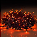 Pikkukuva 1 / 2: Halloweenin Ansattava Oranssi LED-valoketju, 20M 200 LED Vedenkestävä Ulko- ja Sisätiloihin, 8 Tilaa LED-valoja, Fe-valo Joulukuuseen
