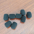 Miniatyrbillede 4 af 5: 5 stk Sort Mikrofon Headset Skum Svampe Vindskærm Mic-Beskyttelse