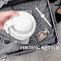 Miniatyrbillede 5 af 5: Foldbar Vandkeddel 2024 0,6 l Silikon Rejsekoger Foldbar Elektrisk Vandkeddel, til Camping, fw
