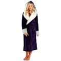 Pikkukuva 1 / 3: (Erikoistarjous) Hupullinen Sherpa-fleece aamutakki Pitkä Pehmoinen Pehmeä Kylpytakki Liila Purple M Purple