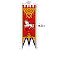 Pikkukuva 4 / 5: 46x150cm Keskiaikainen Rohan Gondor Hevospuu Banneri Lippu Seinäkoriste Koti Asuntola Olohuone Viiri Lippu Burgees Sisustus D