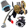 Miniatyrbillede 4 af 5: Forgaser Passer Gy6 50cc 49cc 4-takts Scooter