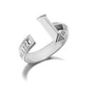 Miniatyrbilde 1 av 6: Punk Stil Geometriske Store Ringer Rustfritt Stål Justerbare Brede Ringer For Rock Kvinner Menn Smykker anillo hombre Sitrongul Lemon Yellow Resizable