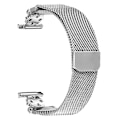 Miniatyrbillede 2 af 5: Type A Garmin Fenix 6S Milanese rem, blomstermønster, rustfrit stål, magnetisk mesh-urrem